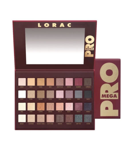 Lorac Mega Pro Palette Shimmer & Matte Eye Shadow Limited Edition NIB 32 shades - Picture 1 of 1