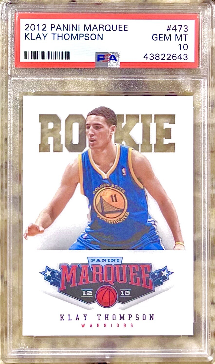 2012 KLAY THOMPSON ROOKIE RC PANINI MARQUEE #473 PSA 10 GEM MINT!