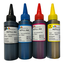 ECO Solvent water based ink 4X100ml Compatible with Epson Mutol Hp Roland