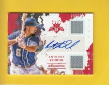 2016 Diamond Kings DK Materials Signatures Silver Anthony Rendon NM-MT Auto 6/10
