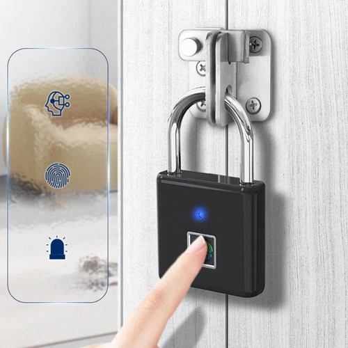 Portable Fingerprint Password Lock Anti-Theft Smart Padlock Digital Lock