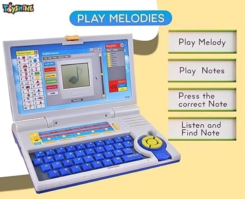 Toyshine Laptop with 20 Activities - with Mouse Kids Learning Laptop Educational - Image 3 of 4
