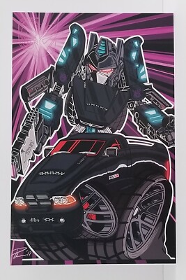 New Signed 11x17 Transformers SD Alternators Decepticon Nemesis Prime Art Print