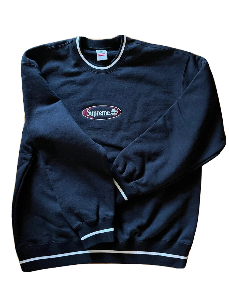 Supreme x Timberland Crew Neck Sweater in Black size XL