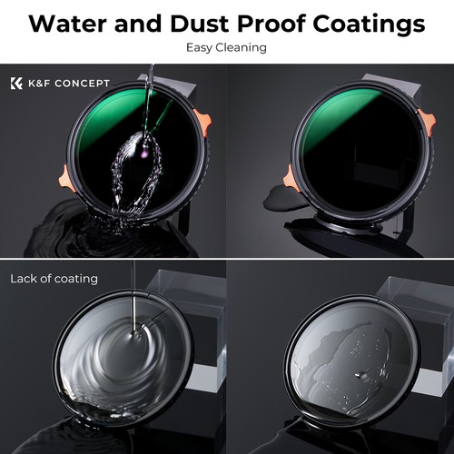 K&F Concept Variable ND4-64+CPL 2 in 1 Circular Polarising Polarizer ND Filter - Picture 35 of 98