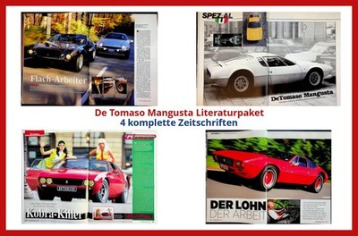 De Tomaso Mangusta Literaturpaket - 4 komplette Zeitschriften