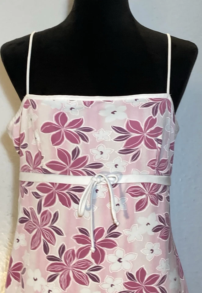 Vestido sin mangas vintage Rave City floral babydoll hada talla L hawaiano Y2K años 90 Foto 3 de 4