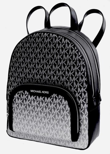 Michael Kors sac à dos sac MK Jaycee MD PKT backpack logo noir neuf - Photo 5 sur 12