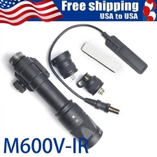 Weapon Light M600V-IR & LED Combo Flashlight with Switch Fit For 20mm Rail Mount