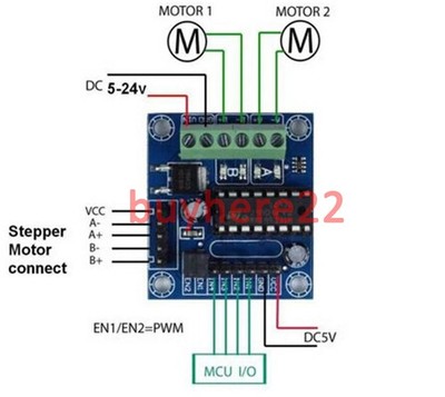 Mini Motor Drive Stepper Shield Expansion Board L293D Modul UNO MEGA2560 R3 NEU