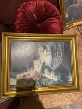 Henriette Ronner-Knip Cat And Her Three Kittens Art Print BeautifullyFramed