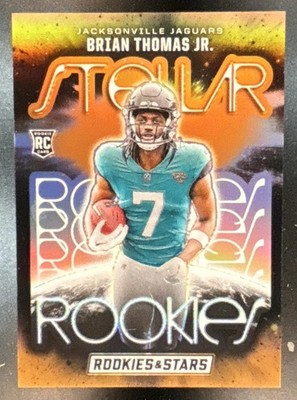 2024 Panini Rookies & Stars Brian Thomas Jr. Stellar Orange /25 RC Jaguars