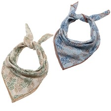 Cotton Hair Bandana for Women Men Flower Head Scarf Leisure Beach Party Gift