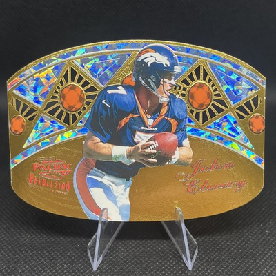 #ad 1997 Pacific Revolution John Elway Ring Bearers #2 Die Cut Insert SP $20.00