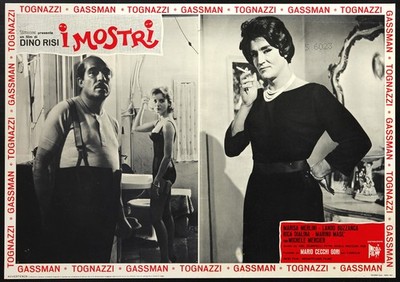 CINEMA-fotobusta I MOSTRI gassman, tognazzi, merlini, masè, DINO RISI