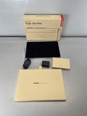 Lenovo Yoga Tab Plus 12.7'' Tablet 256GB with Keyboard Stand + Pen- Seashell