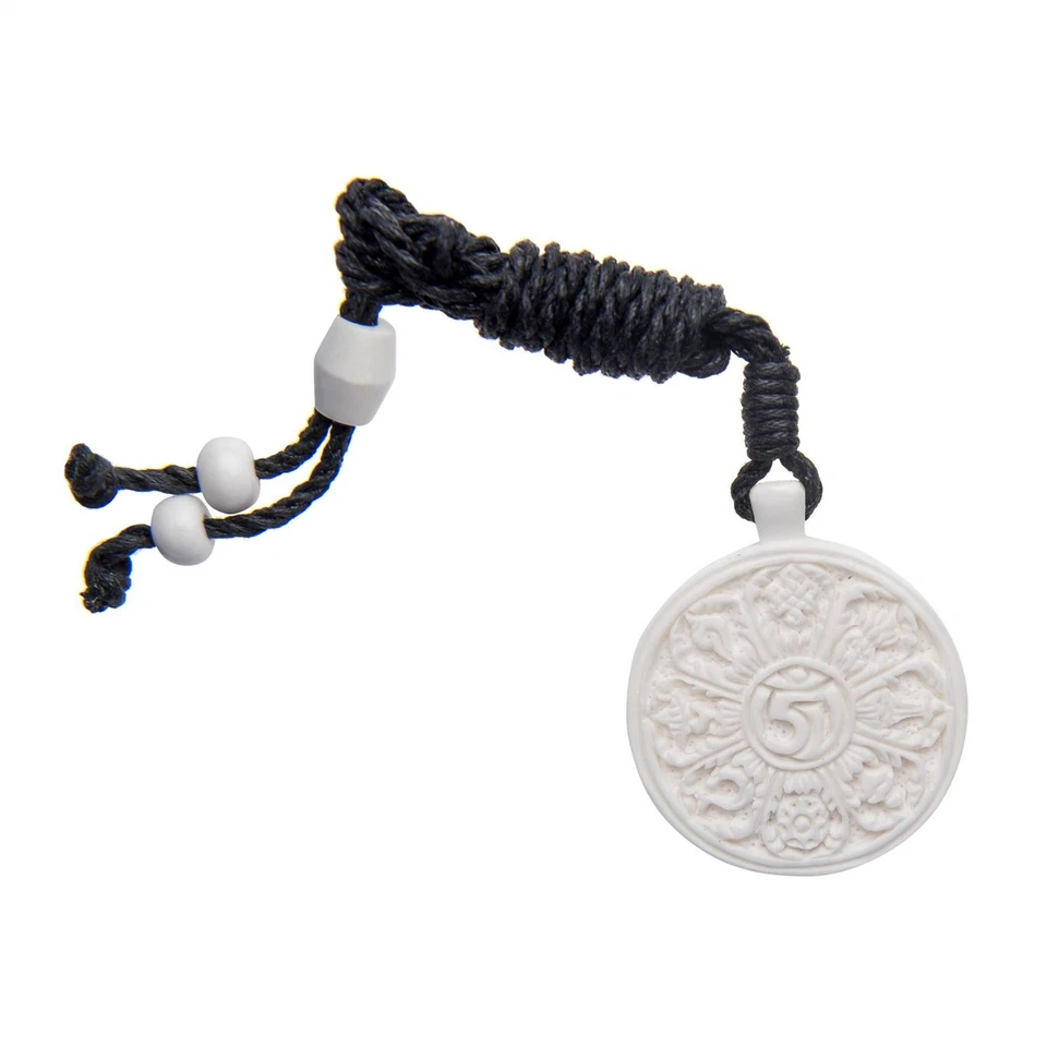Collar Hueso Tallado 81ª Generación Budista Tibetano Om Símbolo Sagrado Colgante Foto 2 de 4