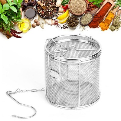 Ktsxxops Seasoning Strainer Large Stainless Steel Tea 10*10cm, Silver 