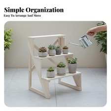 Tiered Ladder Planter Stepped design 3-Tier Plant Stand Indoor Outdoor Use