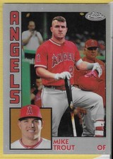 2019 Topps Chrome (1984) Mike Trout Angels