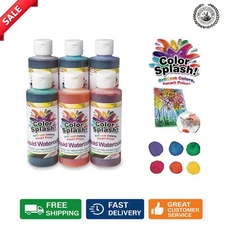 Vibrant Color Splash! 6 Liquid Watercolors - Perfect for Creative Projects