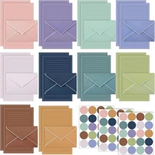 TaoBary 160 Packs Stationery Paper Set (50 Double Sided Stationery Writing Paper