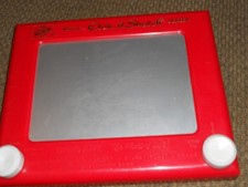 Vintage Etch A Sketch No. 505 Ohio Art Company Magic Screen Red Frame Working