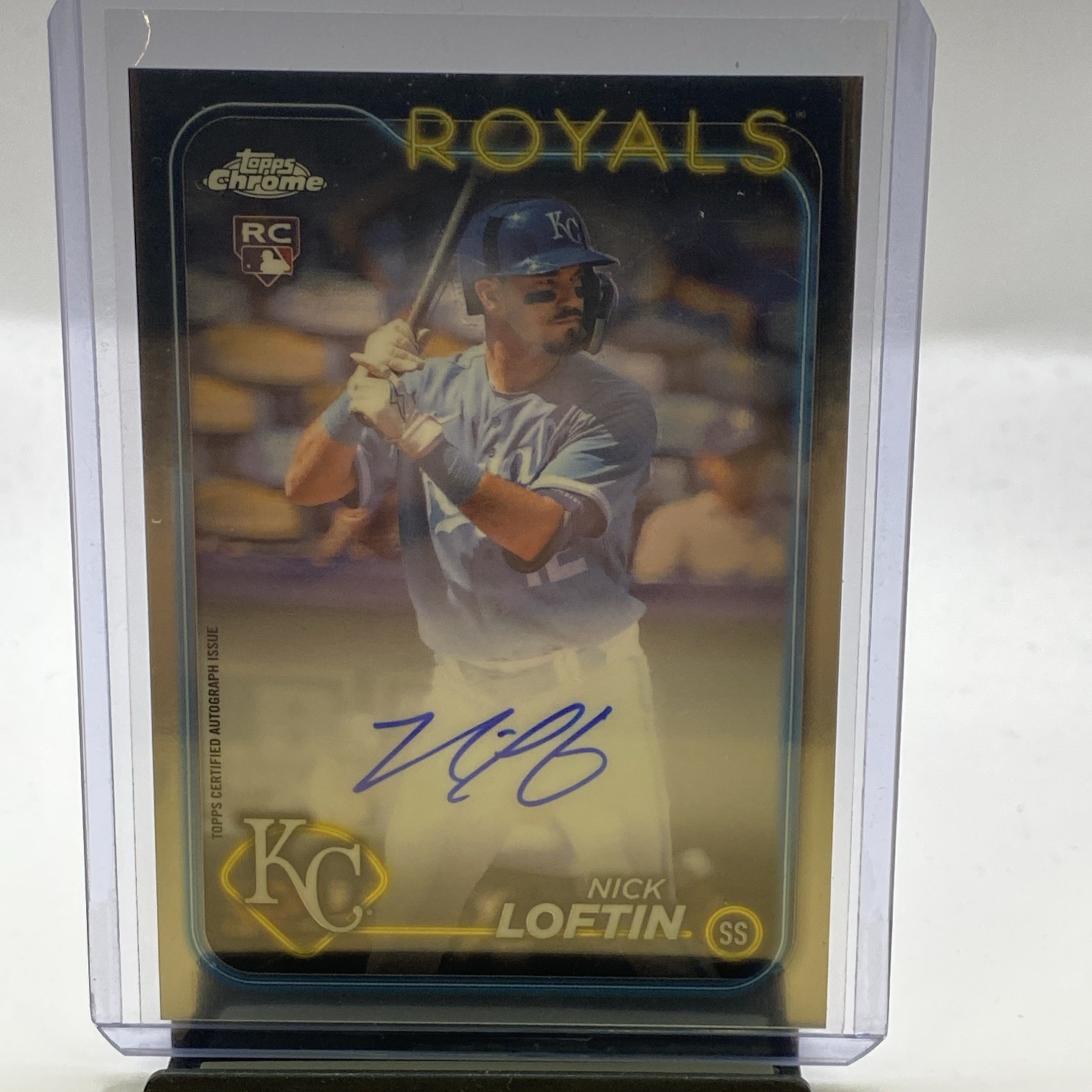 2024 Topps Chrome #RA-NL Nick Loftin RC Auto Royals