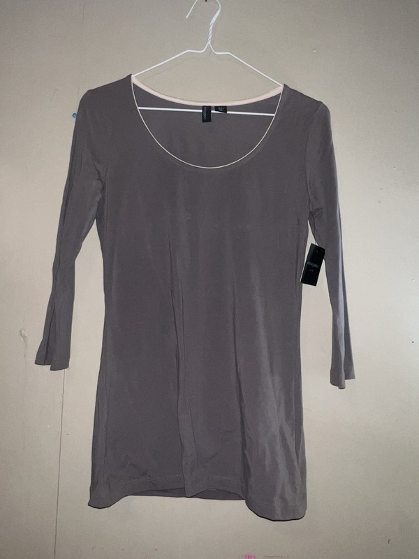 NWT Cynthia Rowley 3/4 Sleeve Top S Brown