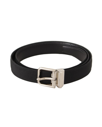 Dolce & Gabbana Grosgrain Belt Black Style Men