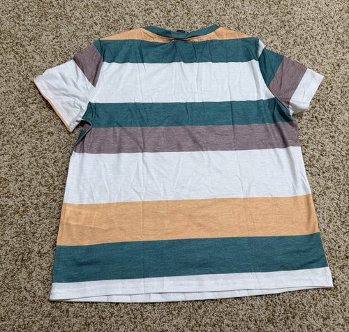 Women’s SHEIN Short Sleeve T-Shirt Striped Size S - Picture 2 of 7