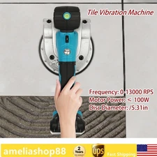 Tile Vibration Machine 6 Speeds Hand-held Tile Tiling Vibrating Tool Suction Cup