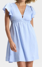 NEW A New Day Flutter Short Sleeve Mini A-Line Dress Size XS