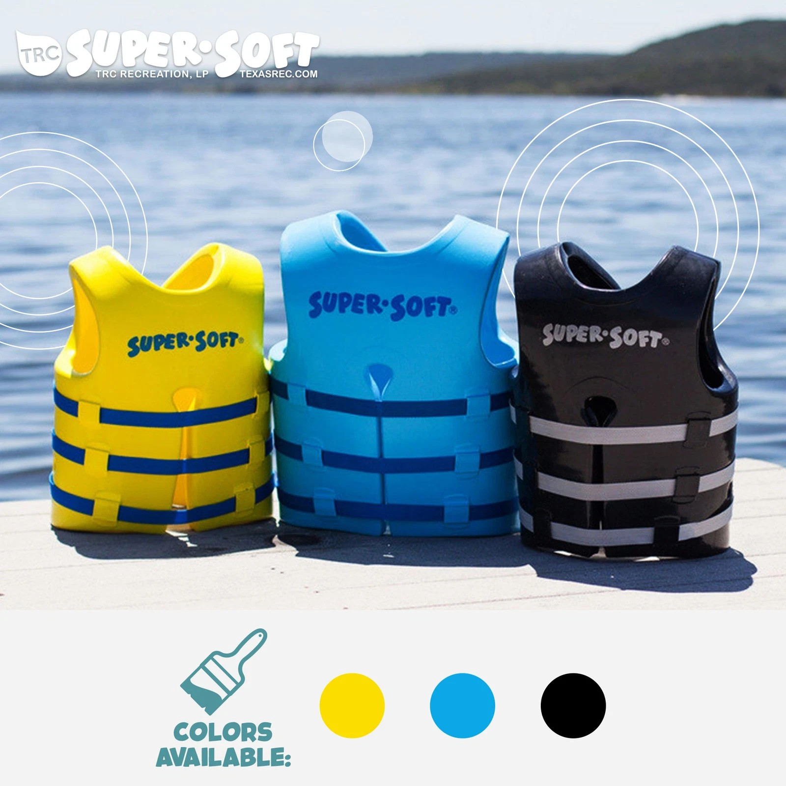 TRC Super Soft XS Life Jacket Vinyl Coated Foam Swim Vest, Yellow (Used) - product detail image 8