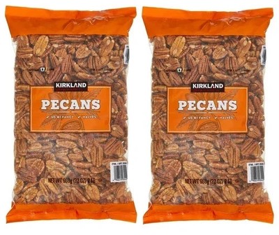 Share 2 PACK - Kirkland Signature Shelled Pecan Halves Nuts Total 4 Lb.