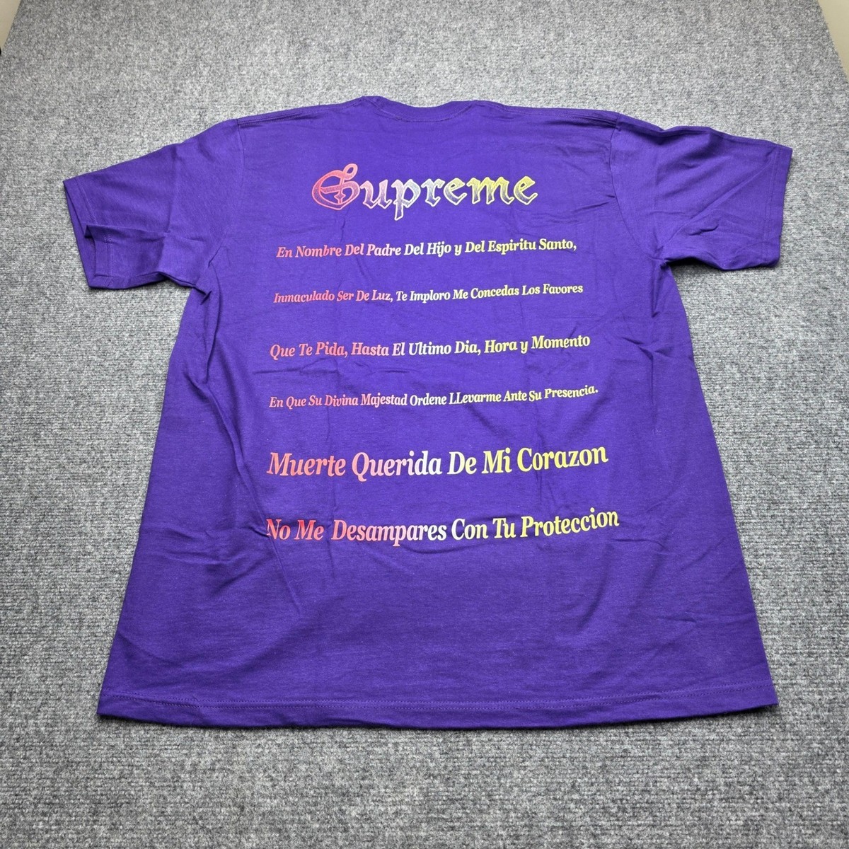Men's XL Supreme Grim Reaper Santa Muerte Prayer Graphic Tee