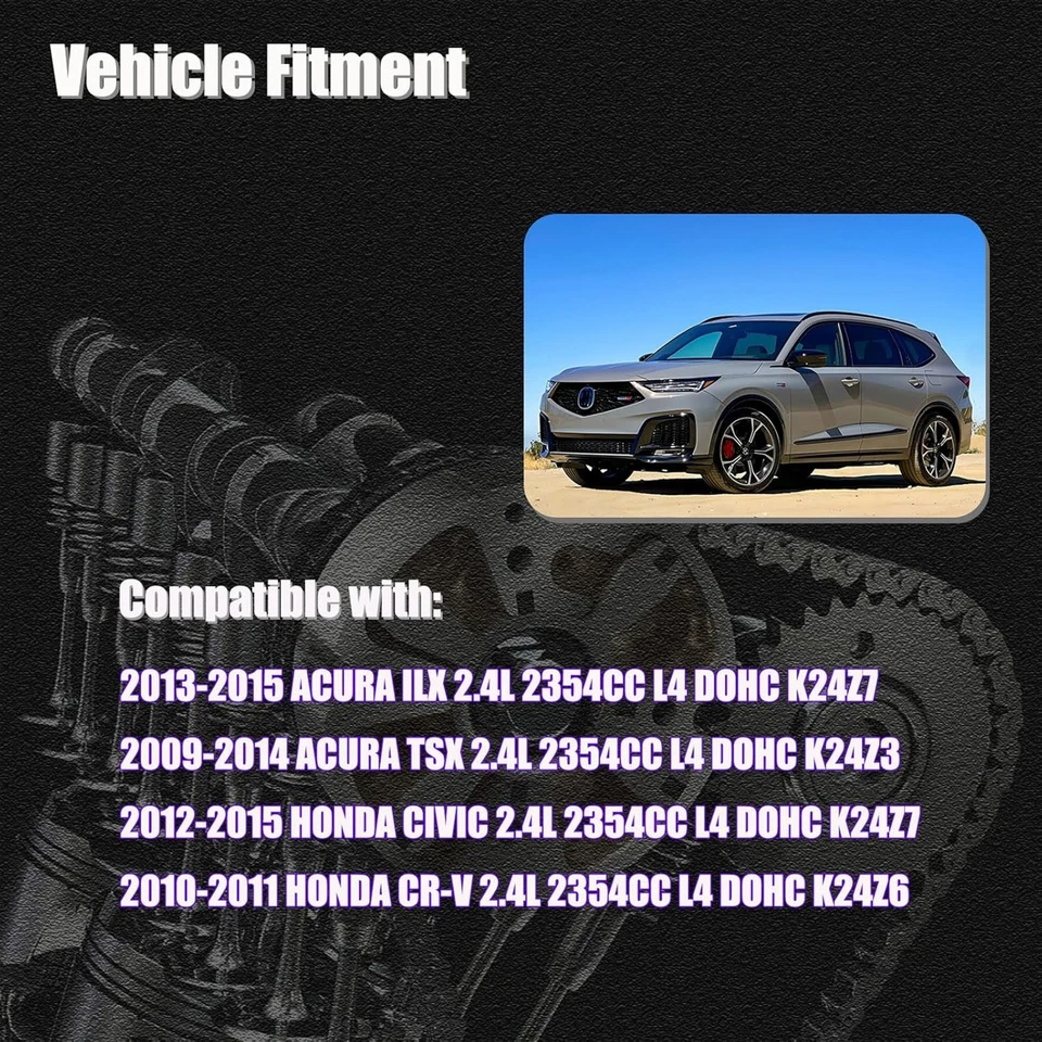 Piñón de distribución de válvula variable de admisión para Honda Civic CR-V Acura TSX ILX 2,4 L Foto 2 de 4