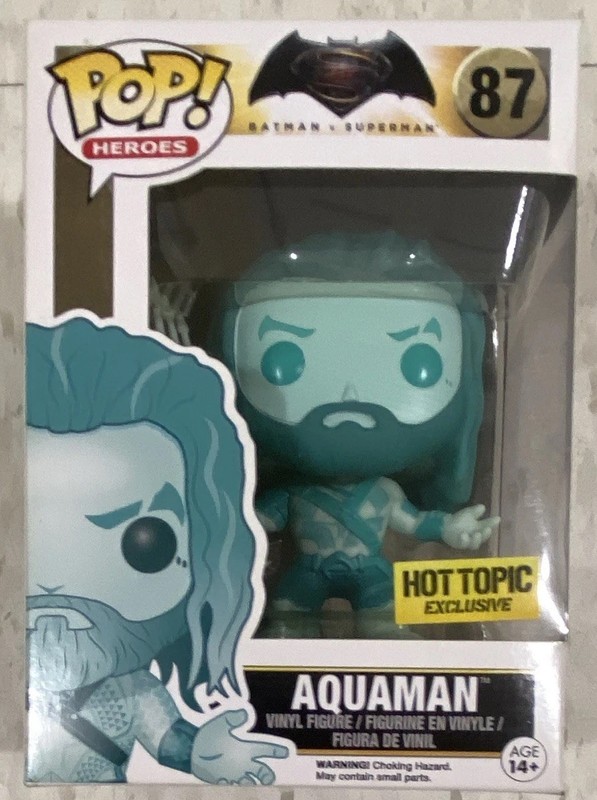 Funko Pop! Vinyl Aquaman #87 Batman v Superman Hot Topic Exclusive Figure