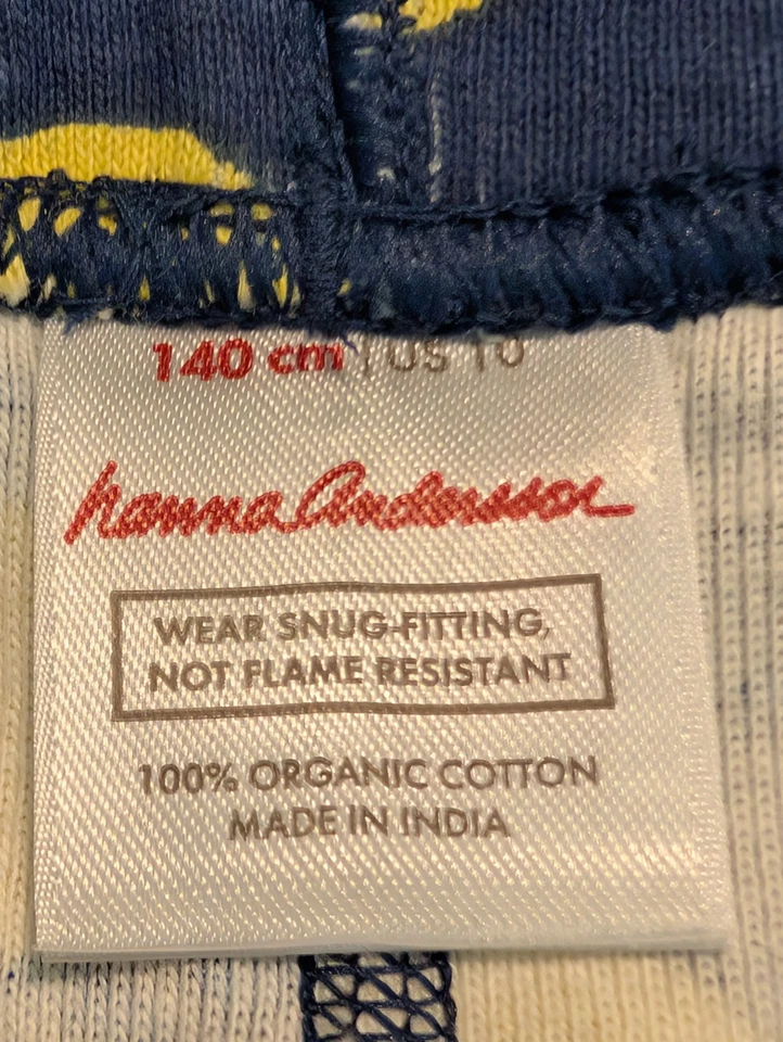 Conjunto de pijama de algodón orgánico submarino amarillo para niños Hanna Andersson Foto 3 de 4