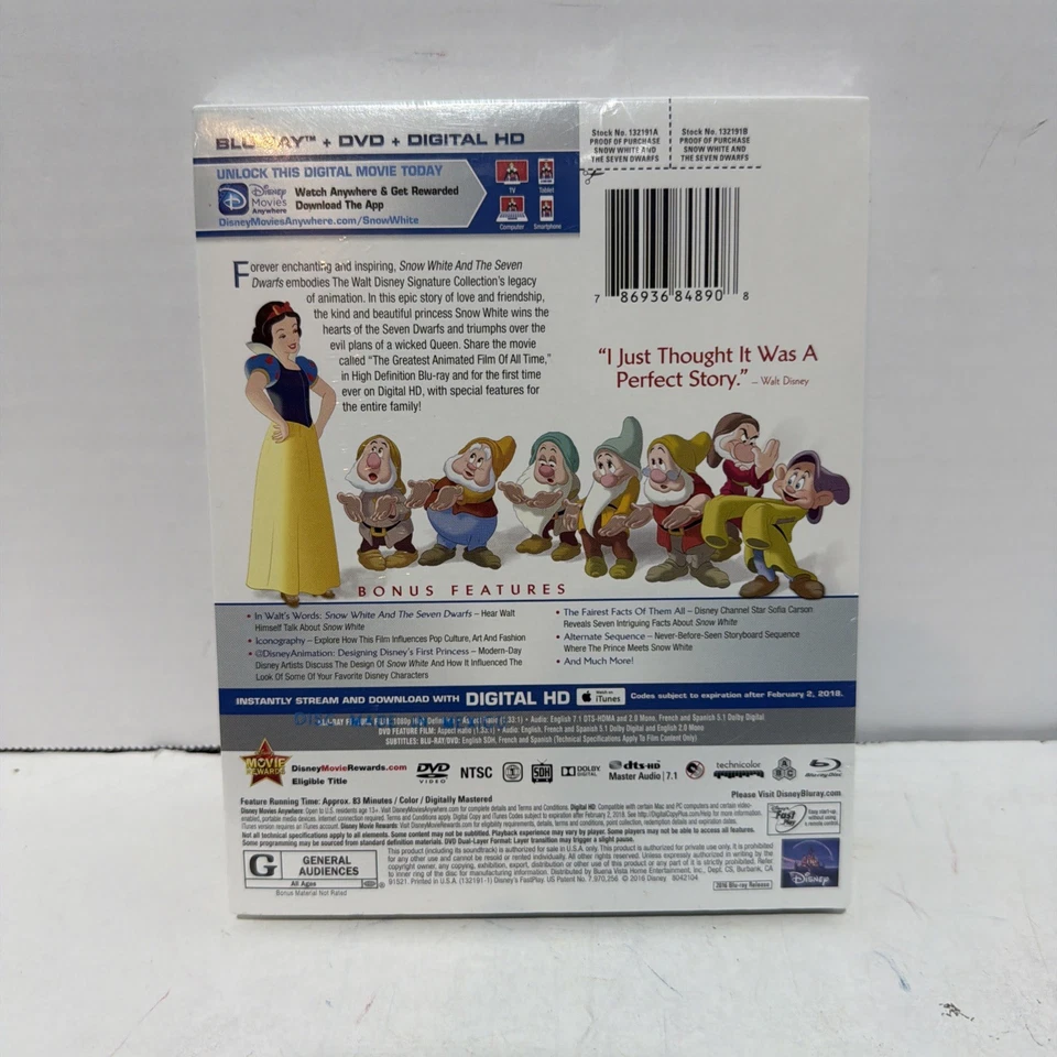 Snow White And The Seven Dwarfs Blu-ray Signature Collection Target Exclusive - Image 2 of 4