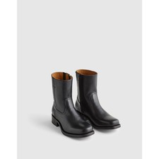 NWOT Frye Campus Inside Zip Boots Black Leather