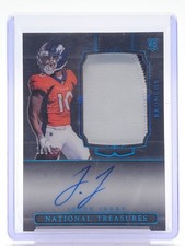 JERRY JEUDY 2020 NATIONAL TREASURES RPA ROOKIE MIDNIGHT /20 #163 BRONCOS Q0305