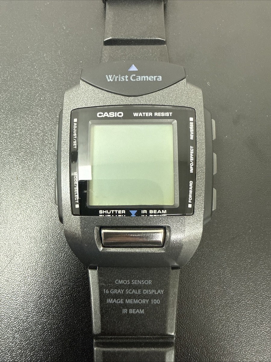 Casio Wrist Camera WQV-1 Men Quartz Battery Working Watch Luxury