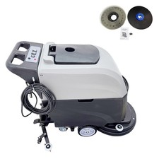 110V Commercial Auto Floor Scrubber Cleaner 20" Brush Dual Tanks 23.8 Gallons