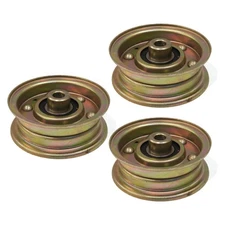 (Pack of 3) Flat Idler Pulleys for Cub Cadet & MTD 756-0981, 7560981 Lawnmower