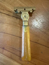 Vintage Eversharp Schick Razor In Case No Key Orange Handle