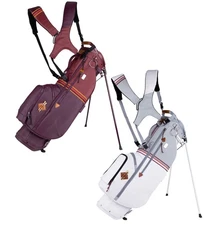Sun Mountain Mid Stripe Dual Strap Stand Golf Bag -  N230130  - Port/Brick/Gold