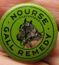 Sample Tin Nourse Gall Remedy Veterinary Tin w Horse Nourse Oil Co Kansas City M