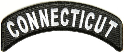 CONNECTICUT USA STATE ROCKER BIKER BESTICKT PATCH ABZEICHEN