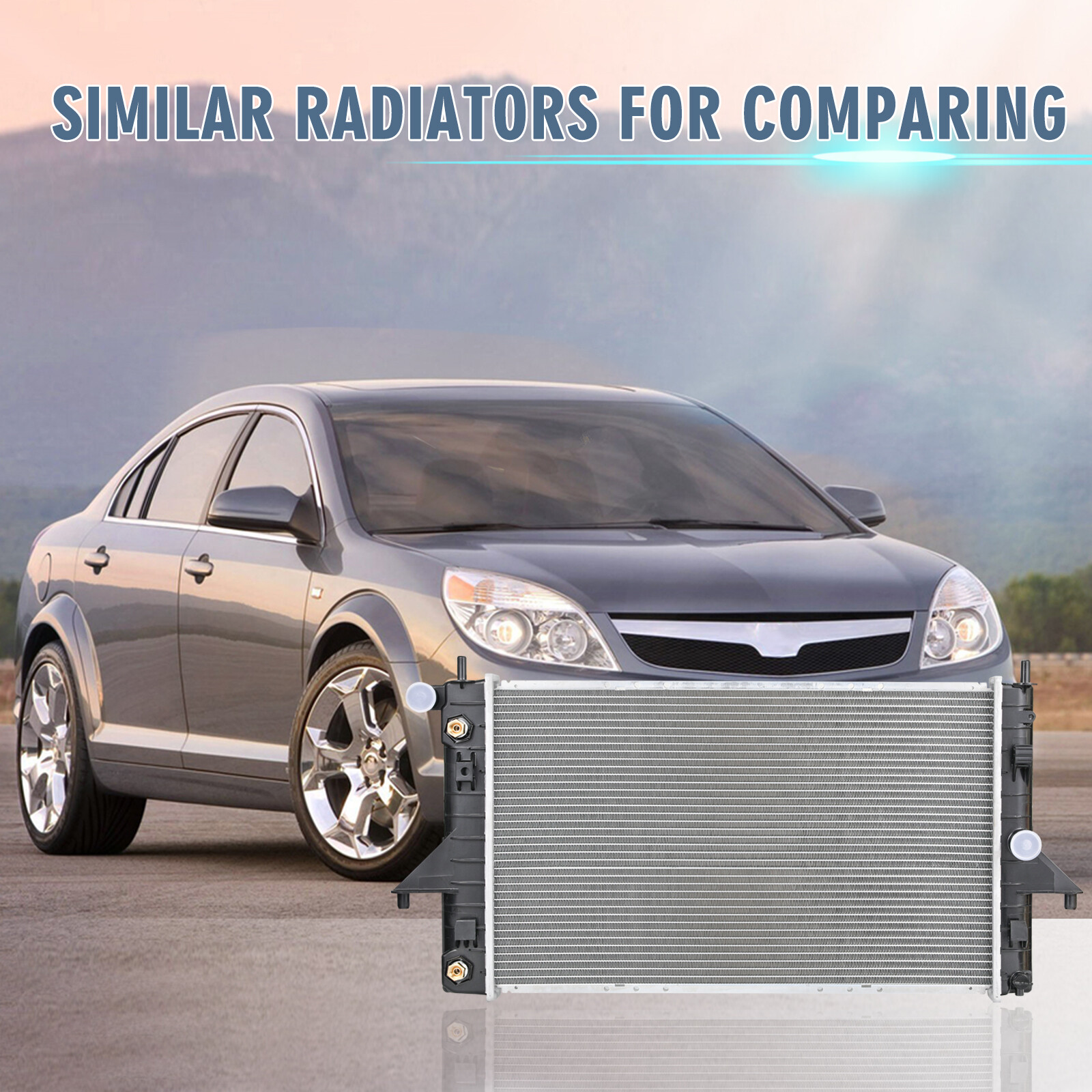 Direct Fit Radiator For 1994-2002 Saturn SC/SL/SW Models With 1.9L Engine - Aluminum/Plastic, 1-Row Design